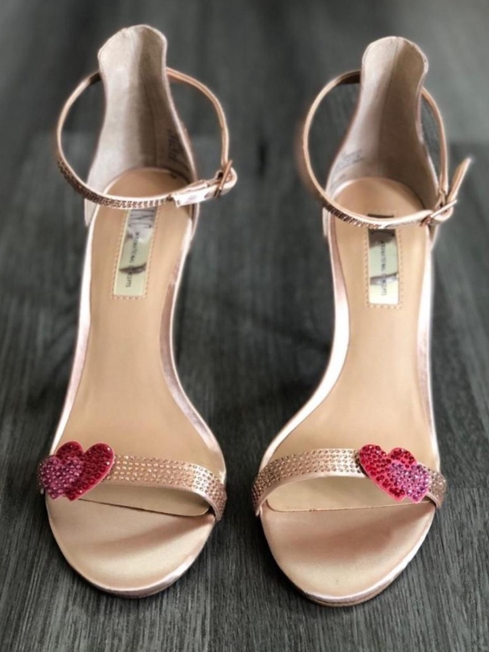 INC International Concepts Rose Gold Butterfly Stiletto Heels Size 8.5
